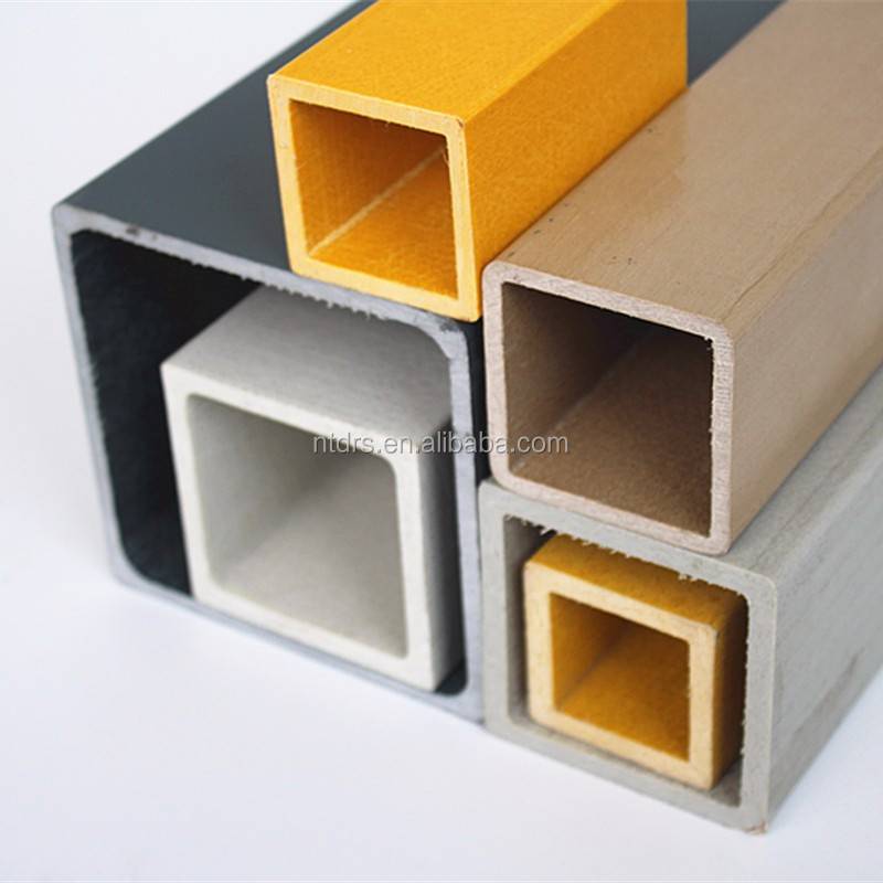 Glass Fiber Reinforced Plastic Manufacturers Grp Pipes In China/frp Pultruded Products Fiberglass Square Pipe